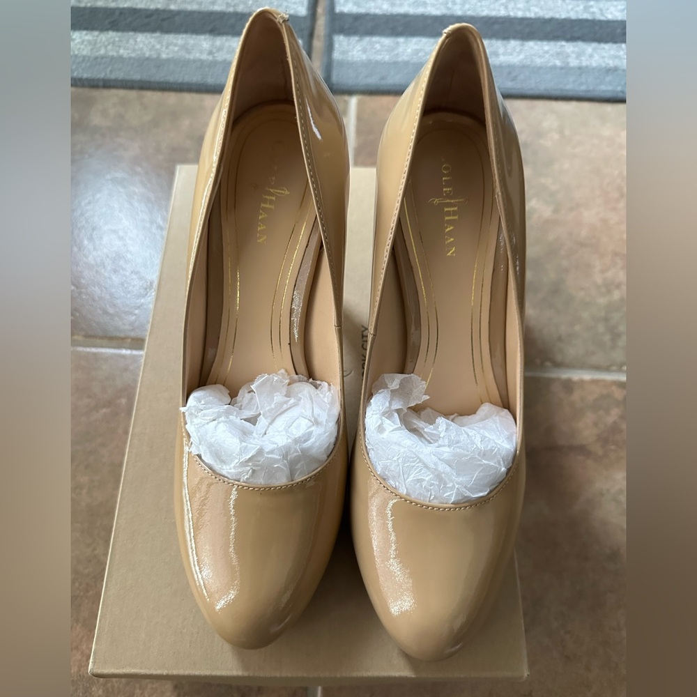 Cole Haan Women's Sandstone Patent Heels